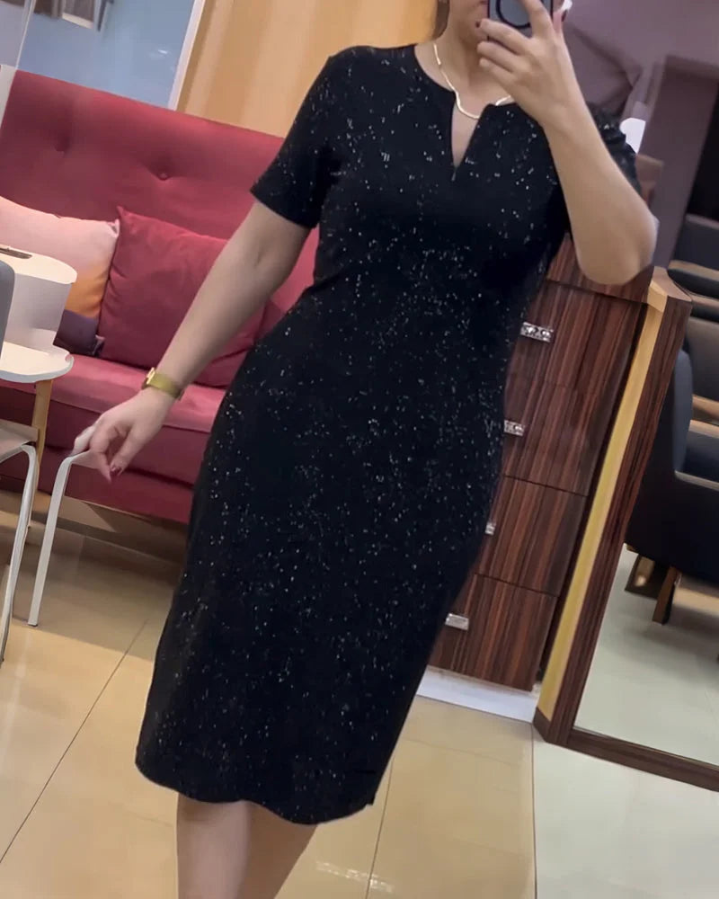 Vestido Recto Brillante Lina