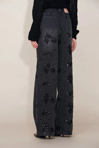 Vaquero Recto con rosas y estrellas