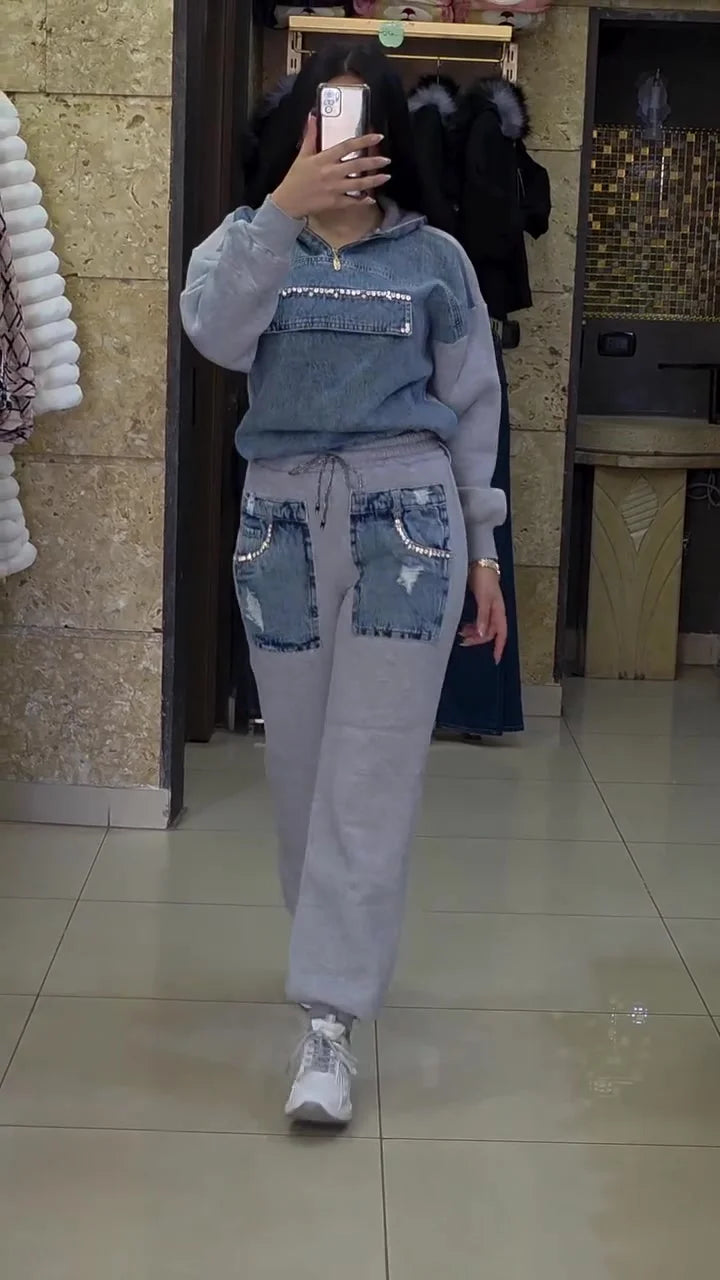 Conjunto de Mezclilla Estilo Casual