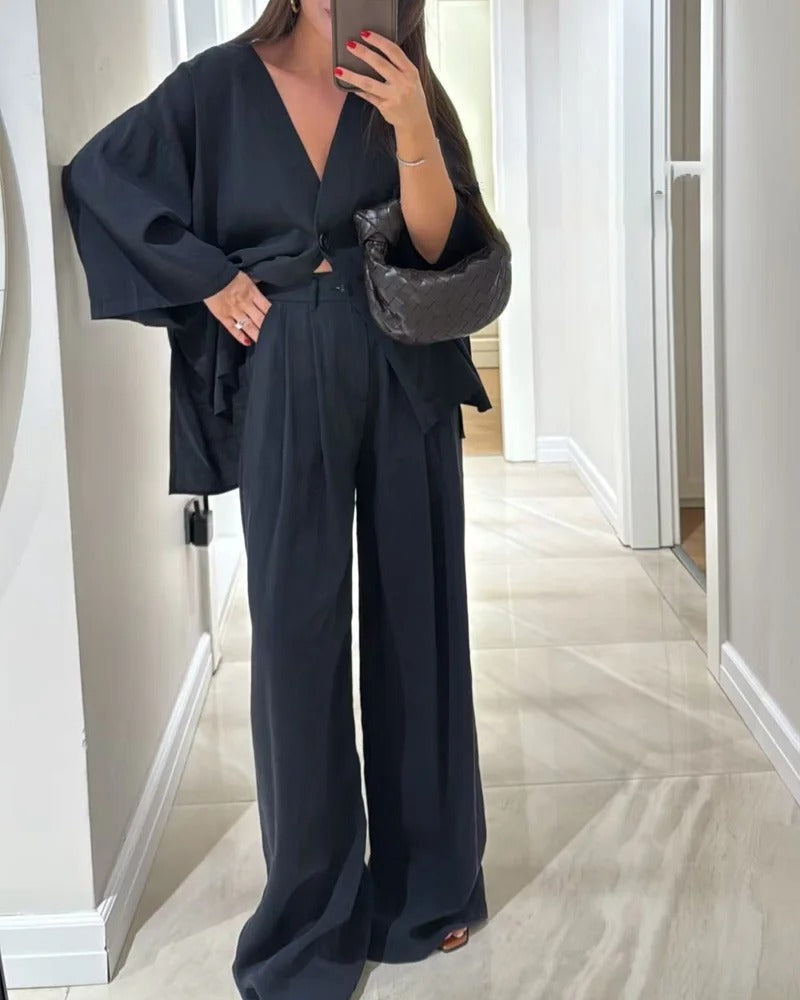 Céline | Conjunto con escote en V