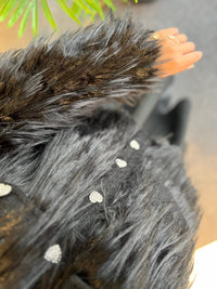 chaqueta de piel de diamante