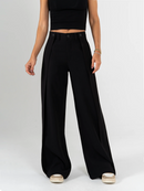 Pantalón Palazzo tejido plano