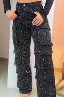 Jeans Con Brillos Trendy