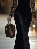 Vestido Terciopelo con Estampado