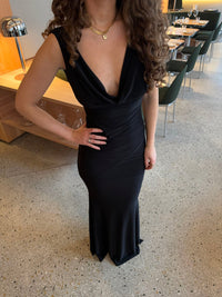 Vestido largo Flora - Negro