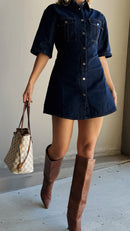 Raz Mini Dress - Dark Denim - Billy J