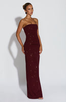 Pandra Maxi Dress - Wine Sparkle Dress Babyboo Fashion Premium Exclusive Design