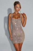 Petra Mini Dress - Gold Dress XS Babyboo Fashion Premium Exclusive Design