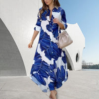 Vestido largo con cuello cruzado