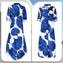 Vestido largo con cuello cruzado