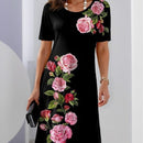 Vestido elegante con estampado floral