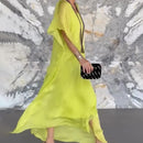 Vestido transpirable con cuello en V