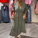 ⏰Venta temporal - 50% de descuento🔥Vestido estampado con cuello en V para mujer