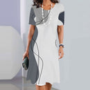 Elegante vestido monocromático