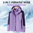 Chaqueta impermeable para exteriores 3 en 1