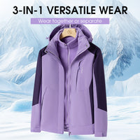 Chaqueta impermeable para exteriores 3 en 1