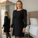 Vestido Midi adornado con lentejuelas