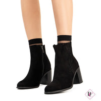 Botín Paloma con tacón alto