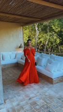 Vestido Largo Mariposa