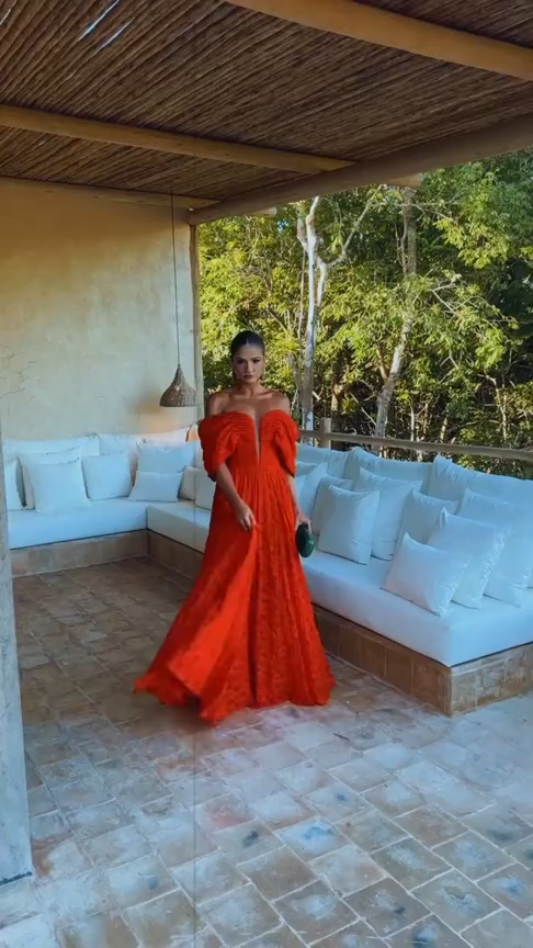 Vestido Largo Mariposa