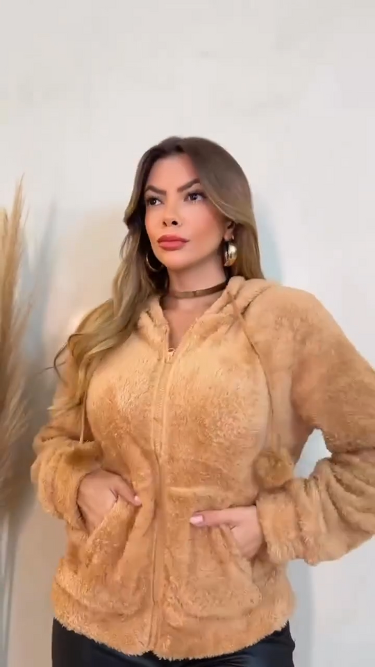 Chaqueta Abrigada Canela