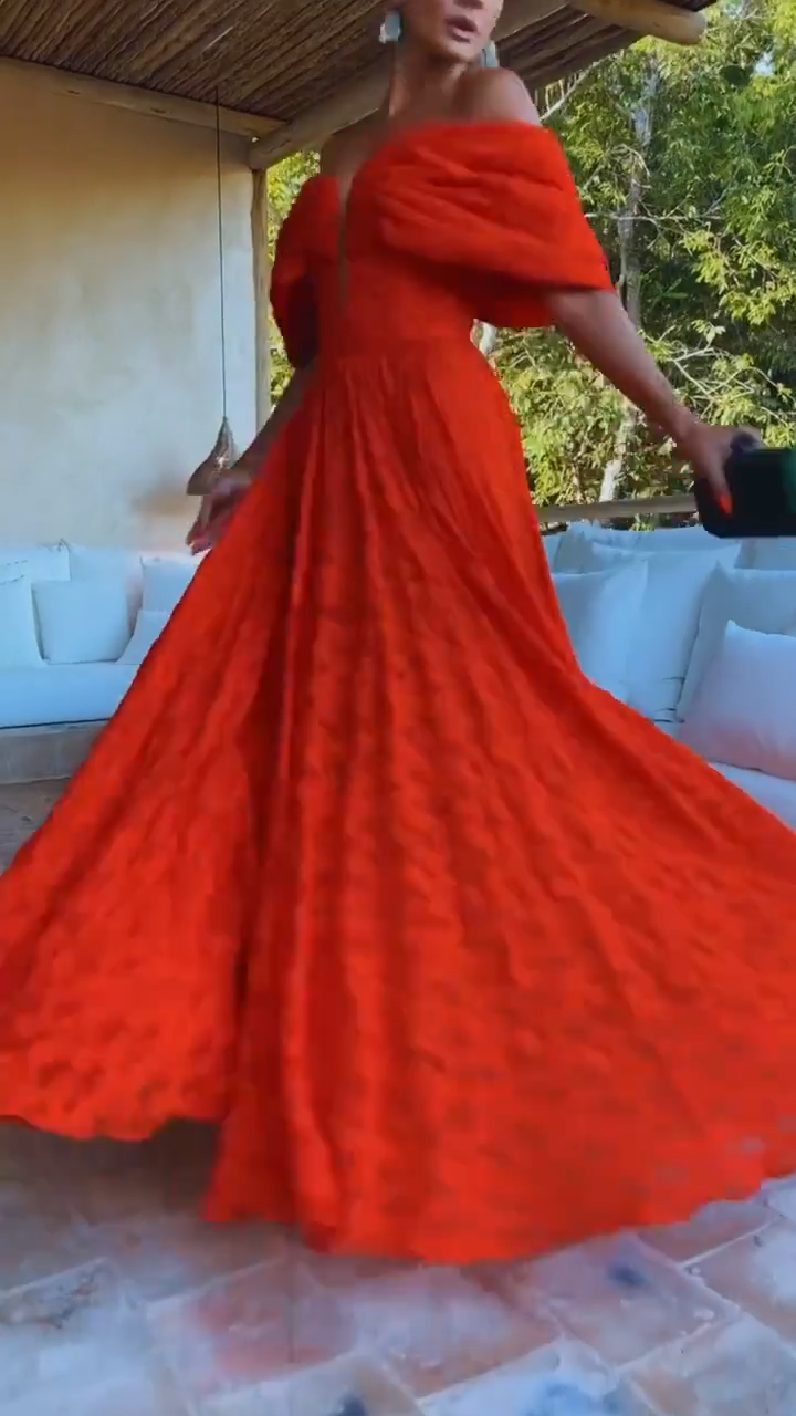 Vestido Largo Mariposa