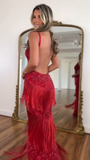 Vestido Largo de Flecos Anais