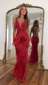 Vestido Largo de Flecos Anais