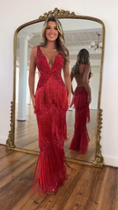 Vestido Largo de Flecos Anais