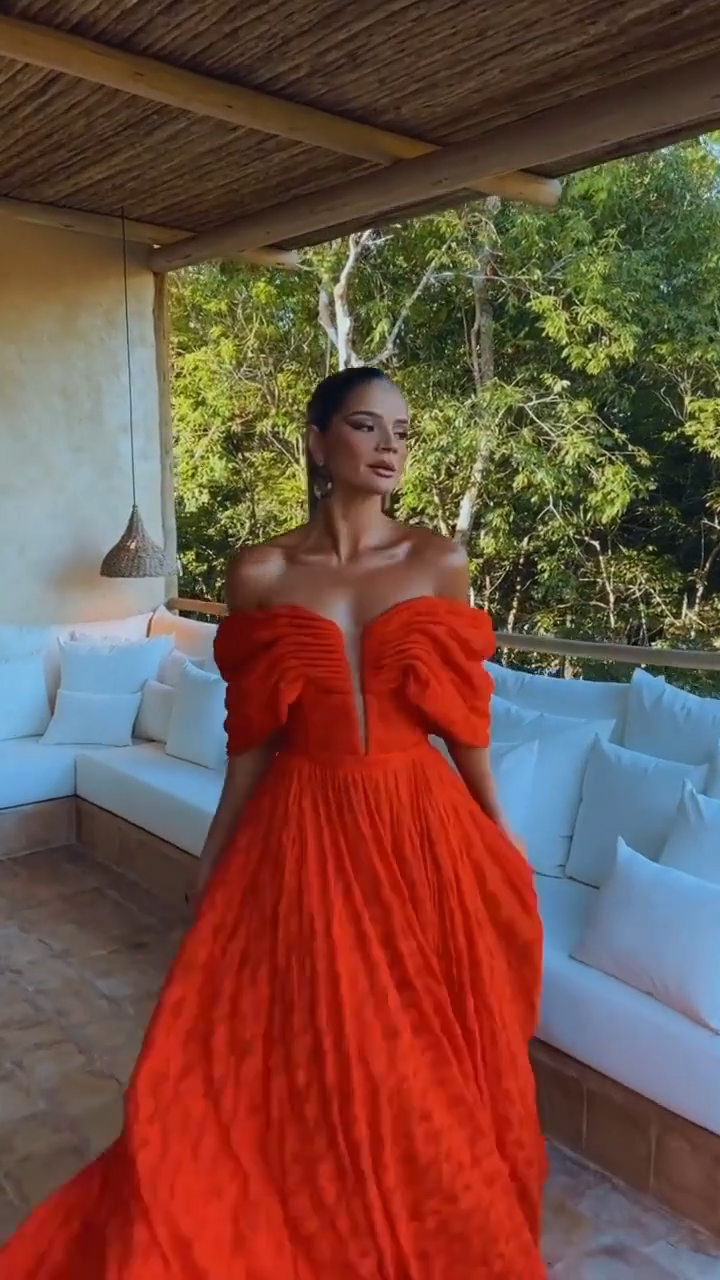 Vestido Largo Mariposa