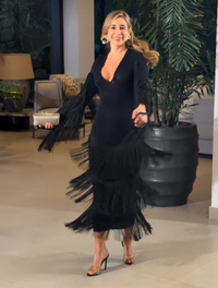 Vestido midi con flecos Charleston