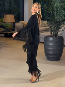 Vestido midi con flecos Charleston