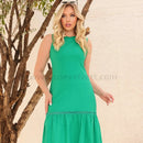 Vestido largo de lino